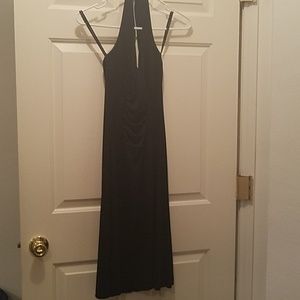 Black halter A line dress size 4